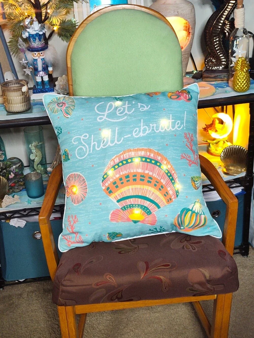 Coastal Light-Up Throw Pillow – 